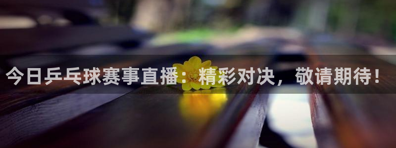 意昂注册：今日乒乓球赛事直播：精彩对