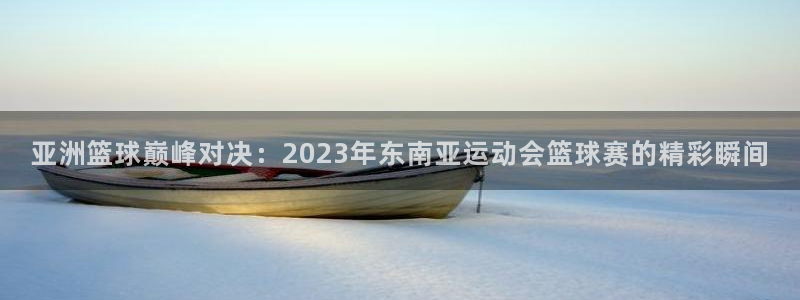 意昂平台登录方法：亚洲篮球巅峰对决：2023年东南亚运动会篮